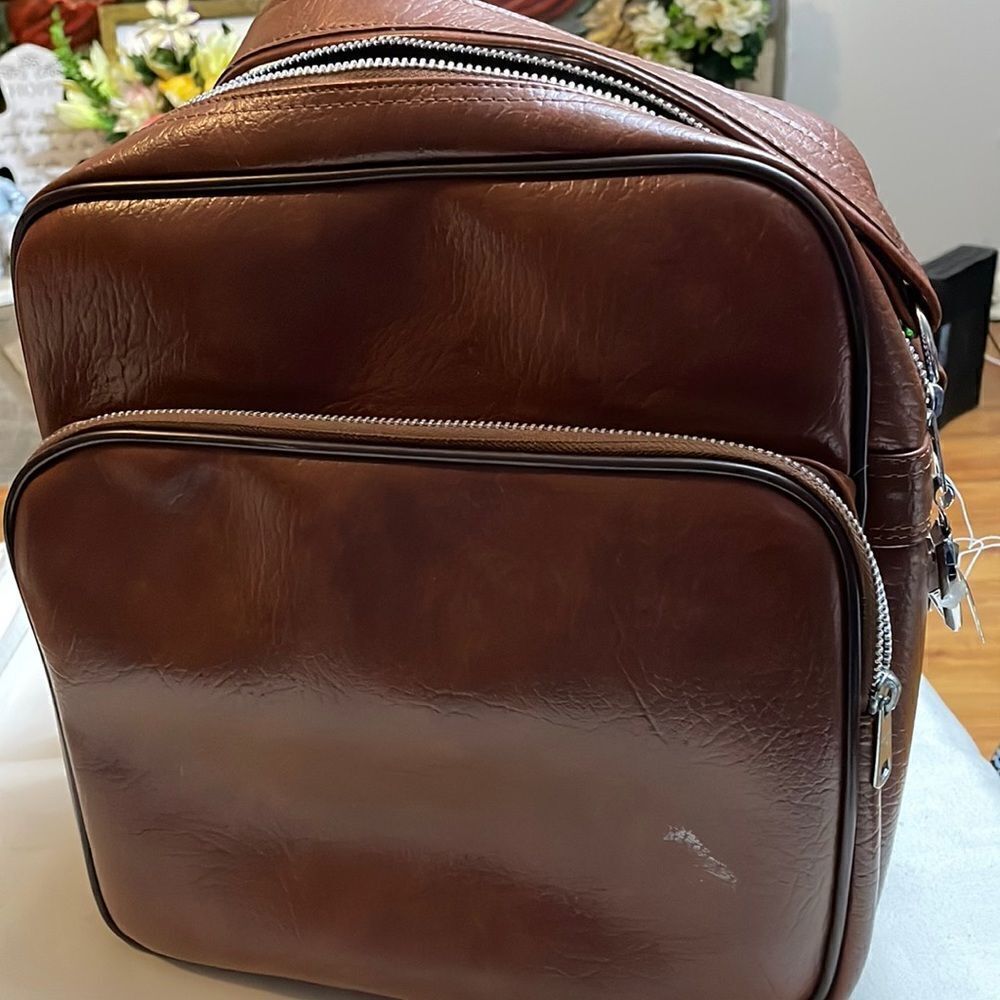 Vintage Interpur Vinyl Carry-All Bag